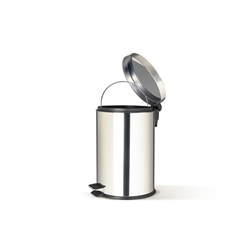 Bidone in acciaio inox con pedale Perfetto e vaschetta estraibile da 12 L ''Premium'' Ø 24,8x H.40 cm - 0447