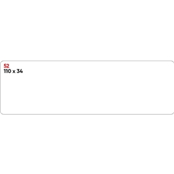 Etichette bianche permanenti Markin Copiatabu 110x34 mm - conf. 10