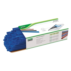 Dorsini tondi in PVC Lebez - dorso 6 mm - colore blu - 872-BL- conf. 100