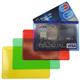 Portacarte Alplast Cristalcard a due scomparti - colori assortiti - 999/C- conf. 80