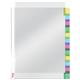 Busta Index a perforazione universale Esselte - 12 tasti colorati - f.to A4 - PPL lucido - 414170