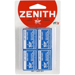Punti Zenith art. 130/E per blister (standard 6/4) con filo in acciaio naturale n° 1.000 punti per scatola- conf. 4
