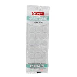 Feltrino adesivo tondo Emi Ø 28 mm - bianco 