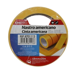Nastro americano Emi - 48 mm x 20 m - giallo - 8701113- conf. 6