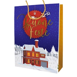 Shopper Natalizia Biembi Premium ''Buone feste'' - conf. 6