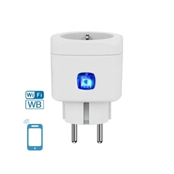 Adattatore Schuko WiFi WB Smart a 1 via Aigostar bianco 201951