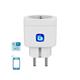 Adattatore Schuko WiFi WB Smart a 1 via Aigostar bianco 201951