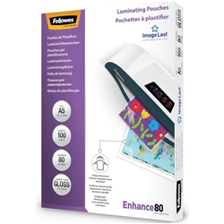 Pouches Fellowes Enhance 80 confezione da 100 - conf. 100