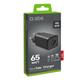 Caricatore da parete SBS GaN 65W 1xType C PD 65W+ 1xUSB AFC 18W  - GaN. Split 45W +18W - bianco - TETRGANUSBCPD65W
