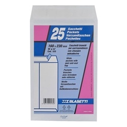 Busta a sacco Blasetti Self bianco - 80 g/m2 - conf. 25