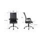 Seduta semi-direzionale nera ecopelle con braccioli Office Products Ibiza 23023381-05
