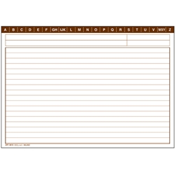 Schede rigate O.C.L. formato 21x14,8 cm - 0819