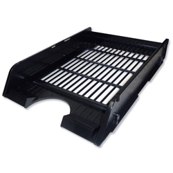 Vaschette portacorrispondenza nero opaco Arda Classic A4 - conf. 10