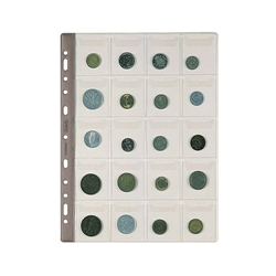 Buste porta monete a foratura universale Favorit Top - 20 tasche f.to 5x5,5 cm - conf. 5