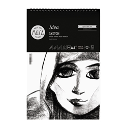 Blocco con spirale Belle Arti Musa Idea Sketch - 90 g - A4 100 fogli - MU123794