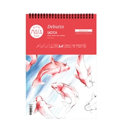 Blocco con spirale Musa Debutto A4 120g/m2 - 50 fogli - MU133394- conf. 4