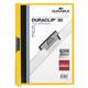 Cartellina con clip Durable DURACLIP® A4 giallo - dorso 3 mm - capacità 30 fogli 2200-04- conf. 25