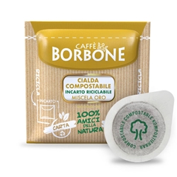 Caffè in cialda compostabile ESE 44 mm Caffe Borbone qualità Oro - conf. 100