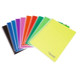 Quaderno spiralato Nikoffce 70 g formato A5 - 1 rigo - 30NIK040/4- conf. 10