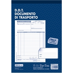Blocco D.D.T. Mittente / Destinatario O.C.L. 21x30,5 cm 50x2 copie - 0111