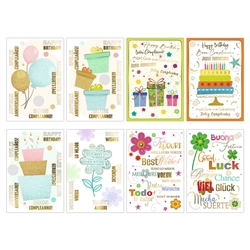 Biglietti augurali Biembi Compleanno 12x18 cm - conf. 8