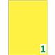 Etichette giallo fluorescente permanenti Tico laser/inkjet 1 et./foglio - conf. 80
