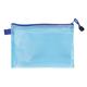 Busta in rete con chiusura  zip Lebez - in PVC colorato trasparente - 33x23 cm - 3014
