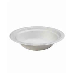 Ciotola monouso in polpa di cellulosa bianca compostabile Le Nappage - conf. 12