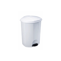 Pattumiera a pedale Medial Esa bianca 423x430x550mm/50L