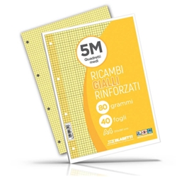 Ricambi rinforzati colorati Blasetti per quaderni ad anelli A4 80 g/m