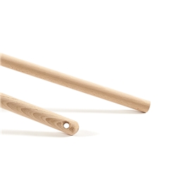 Manico industriale in legno grezzo senza foro Perfetto Woody DS 130 c