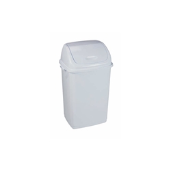 Pattumiera con coperchio basculante bianco Medial Rif basic