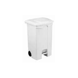 Contenitore mobile a pedale Medial Contitop 90L in PP bianco