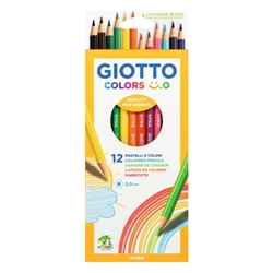 Matite colorate Giotto Colors Smile 3 mm in conf. da 12 colori assort