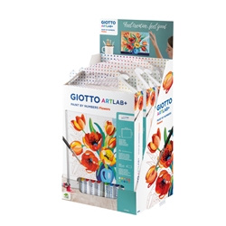 Set Giotto Art Lab Paint By Numbers colora con i numeri - fiori -