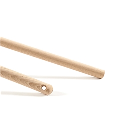 Manico di scopa Perfetto Woody Spazzina in faggio grezzo - 150 cm