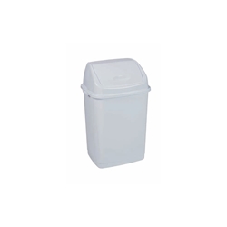Pattumiera con coperchio basculante bianco Medial Rif basic