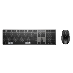 Tastiera e mouse wireless ricaricabili multidispositivo HP 7