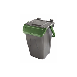 Bidone con sportello a becco in PP Medial Duck 35L grigio-verde