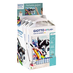 Set Giotto Art Lab Paint By Numbers colora con i numeri - gatti -