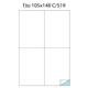 Etichette autoadesive senza margine - Markin - 10,5x14,8 cm - 4 etichette/ff - conf. 200
