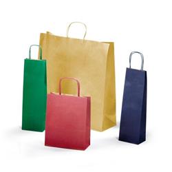 Shopper Saul sadoch rex - 46x16x49 Tinta Unita Assortiti - verde scuro - blu - rosso rubino - oro - argento - conf. 25 