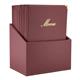 Box portamenù Securit - A4 - bordeaux - conf. 20