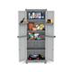 Armadio Base 2700 Terry Store Age - Classic 4 ripiani in plastica - grigio