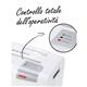 Distruggidocumenti HSM Shredstar X5 HSM - frammenti 4,5x30mm - DIN P-4 - 5 fogli - 18 lt