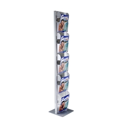 Espositori a 5 vaschette Menhir IceTecnostyl - monofronte ICE A4 - 33x33x173 cm ѻ