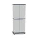 Armadio Base 3700 Terry Store Age - Classic 4 ripiani in plastica - grigio