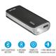 Caricatore Portatile Power Bank 4400 Trust - Nero 
