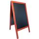 Lavagna Sandwich A-board Securit - a gesso liquido - 135x70 cm - mogano