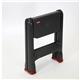 Scaletta pieghevole 2 scalini Rubbermaid 48,6 x 17,2 x 63 (a) cm grigio/rosso R034721